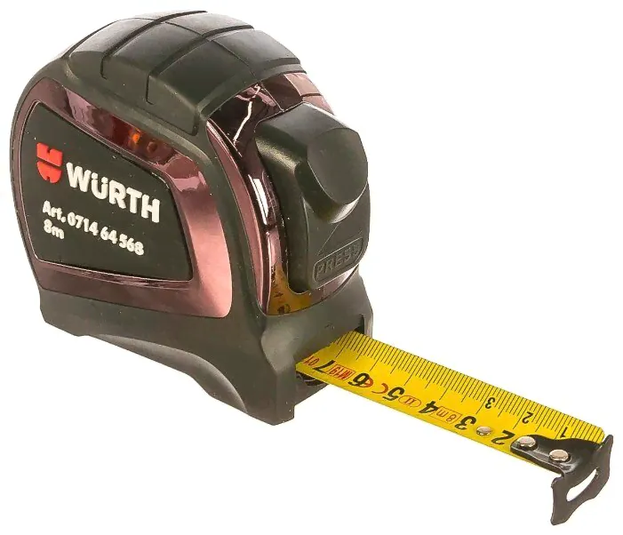 Измерительная рулетка WURTH 071464 568 25 мм x 8 м-0
