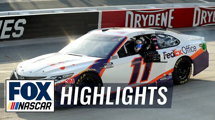 FINAL LAPS: Denny Hamlin passes Martin Truex Jr. to win at Dover | NASCAR ON FOX HIGHLIGHTS