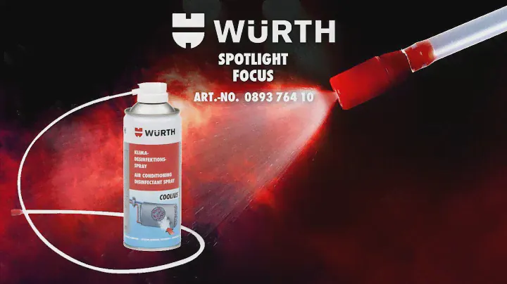 Keep Your Air-con Fresh and Clean! with Würth's Air-con Disinfectant Spray