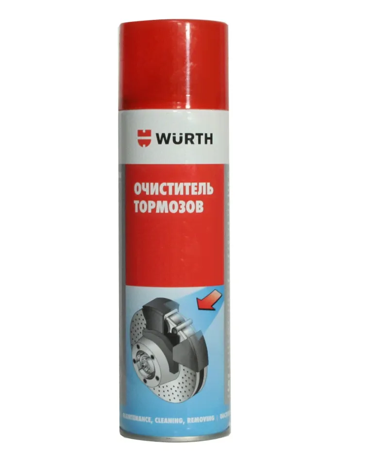 Спрей очиститель тормозов Wurth 500 мл 08901087